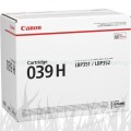 Toner Canon Oryginał 039H | 25000 str. (0288C001 / 0288C002) Black